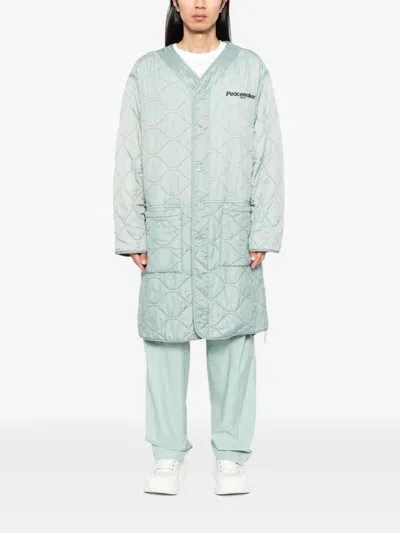 Peacemaker Oamc Long Liner Jacket In Blue