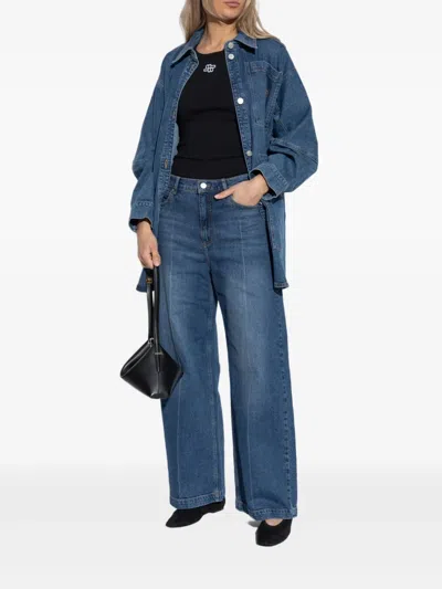 牛仔衬衫式夹克