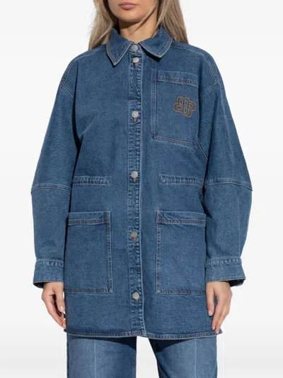 牛仔衬衫式夹克