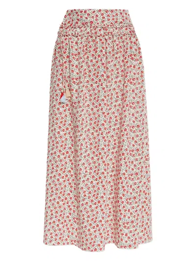 花卉印花半身裙