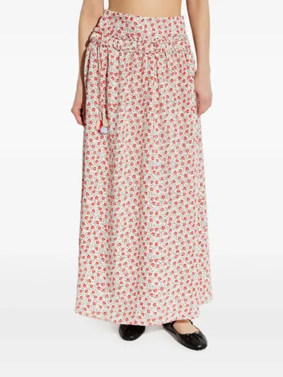 花卉印花半身裙