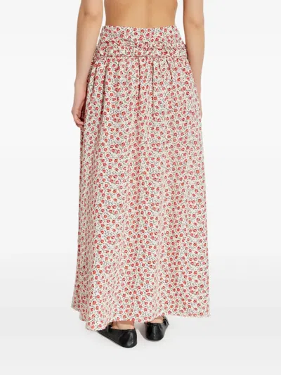 花卉印花半身裙