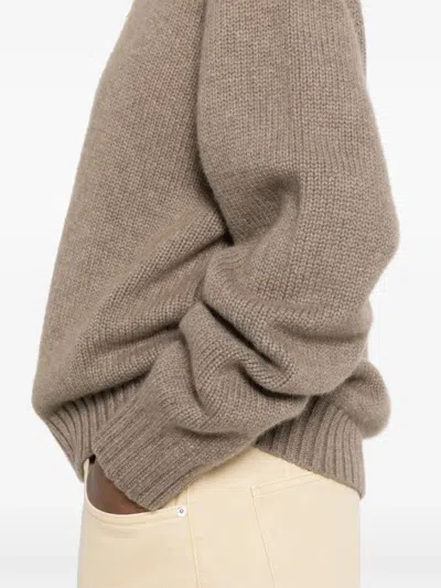 Khaite Mae Cashmere Pullover With Extended Sleeves