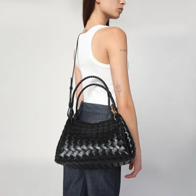 Bottega Veneta Medium Black Parachute Bag