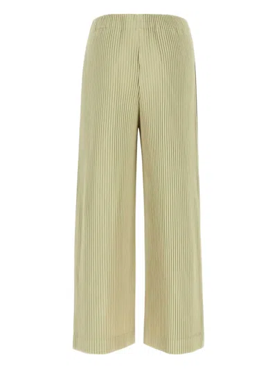 Issey Miyake Pistachio Green Polyester Wide-leg Pant