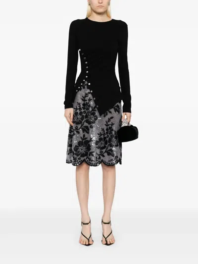 Ashish Sequin Mesh Skirt