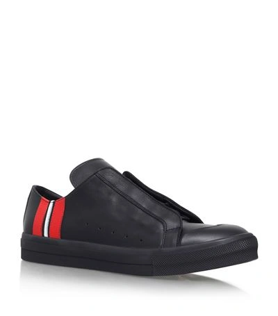 Alexander Mcqueen High-top Calf Leather Sneakers In Blk/blk/red/whi