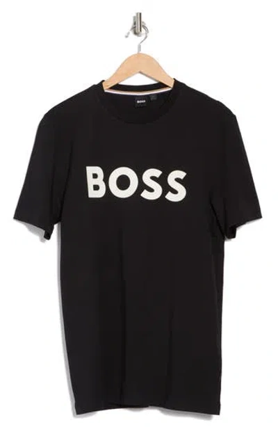 Hugo Boss Boss Tshirt Tiburt In Black