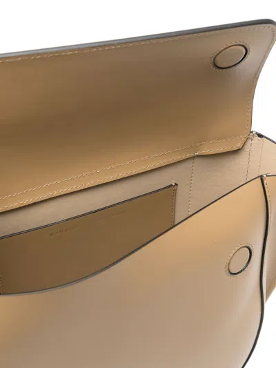 Wandler Structured Vitello Leather Shoulder Bag With Winged Sides