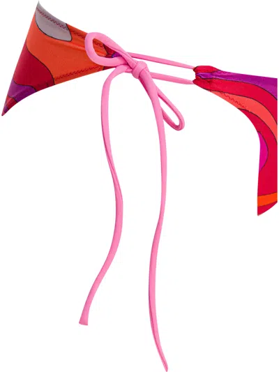 Pucci Marble Printed Side Tied Bikini Bottoms