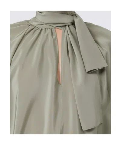 Max Mara Leonida Blouse Draped Design Long Sleeves