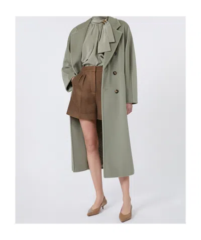 Max Mara Leonida Blouse Draped Design Long Sleeves