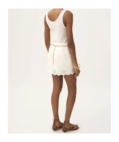 Chloé Tank Top In Cotton Jersey In White