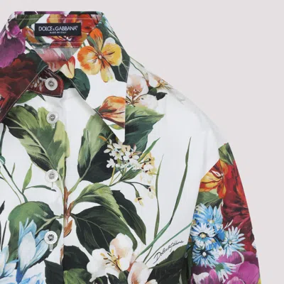 Dolce & Gabbana Floral Cotton Crop Shirt Dolce E Gabbana