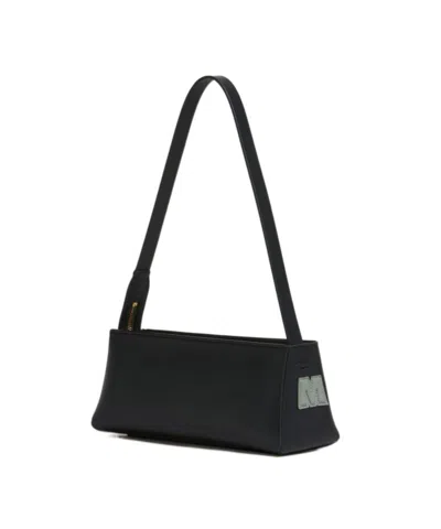 Marni Rectangular Shoulder Bag With Gold-tone Hardware In Black