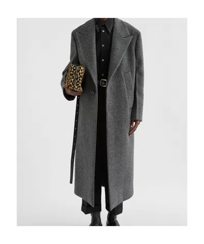 Jil Sander Wool Coat In Gray