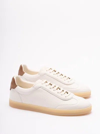 Brunello Cucinelli Leather Low-top Sneakers Rubber Sole In White