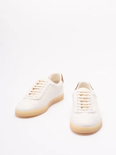 Brunello Cucinelli Leather Low-top Sneakers Rubber Sole In White