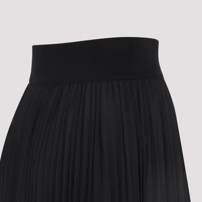 Fabiana Filippi Pleated Tulle A-line Midi Skirt In Black