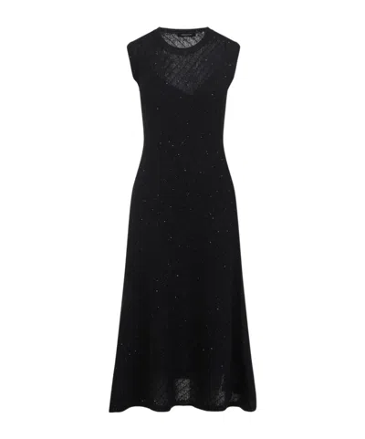 Fabiana Filippi Sleeveless A-line Evening Dress With Subtle Sparkle