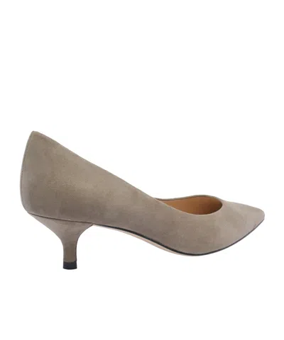 Stuart Weitzman Pointed Toe Suede Finish Pumps In Black