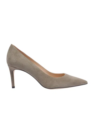 Stuart Weitzman Pointed Toe Suede Stiletto Heel Pumps