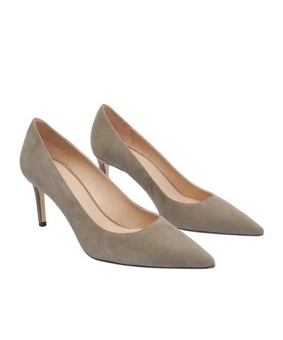 Stuart Weitzman Pointed Toe Suede Stiletto Heel Pumps