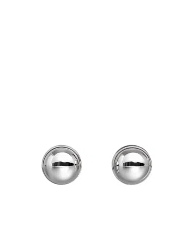 Alaïa Sphere Silver-tone Earrings In Silver