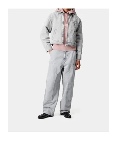 Carhartt Emery Jacket With Collar And Pockets In Gray