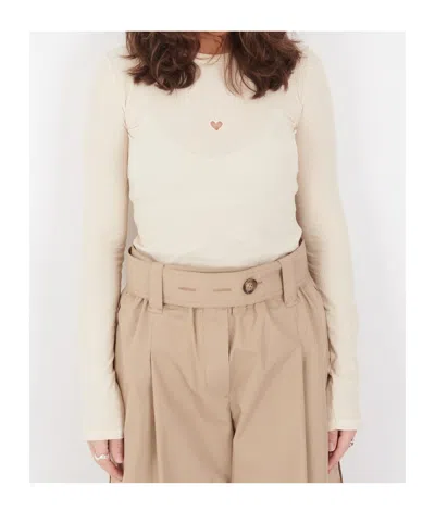 Baserange Heart Long Sleeve Tee Undyed In Neutral