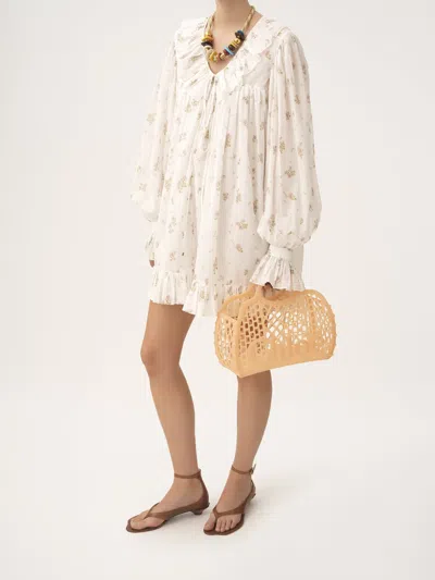 Chloé Cage Leather-trimmed Studded Rubber Shoulder Bag