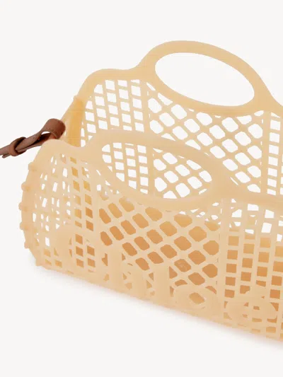 Chloé Cage Leather-trimmed Studded Rubber Shoulder Bag