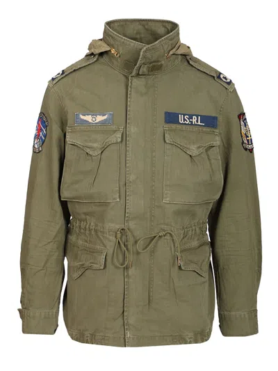 Polo Ralph Lauren The Iconic Military Jacket With Logo In Green