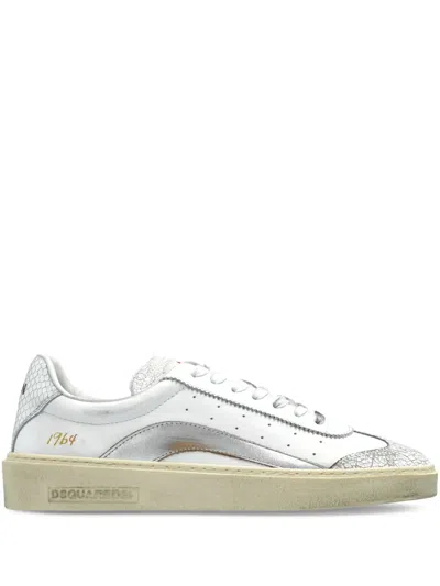 Dsquared2 Sneakers Rider In Pelle Bianca  Donna