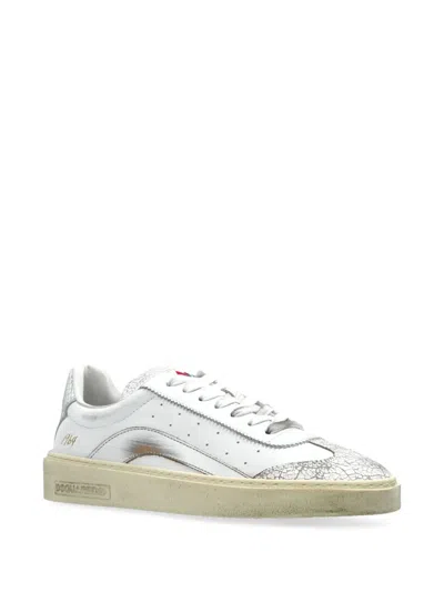 Dsquared2 Sneakers Rider In Pelle Bianca  Donna