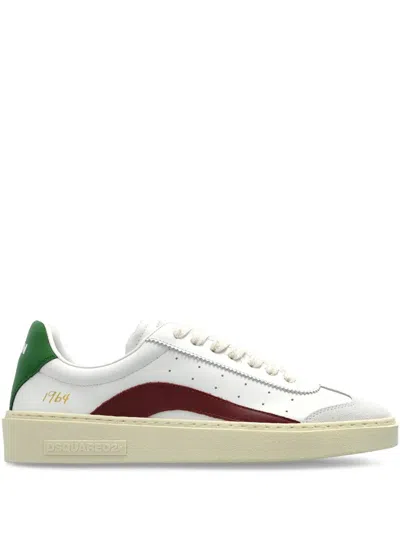 Dsquared2 Round Toe Low Top Sneakers In Multi