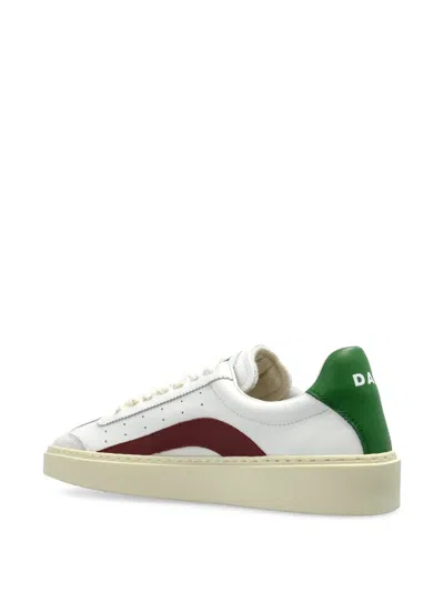 Dsquared2 Round Toe Low Top Sneakers In Multi