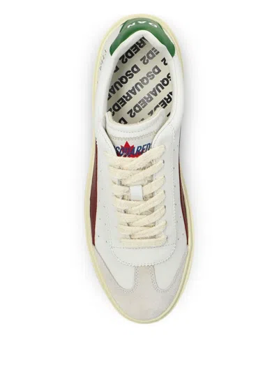 Dsquared2 Round Toe Low Top Sneakers In Multi