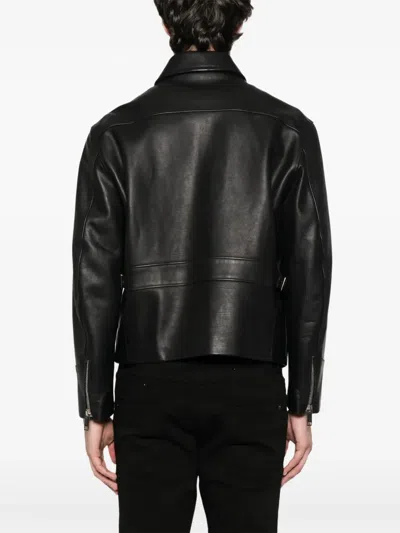 Second / Layer Leather Bomber Jacket