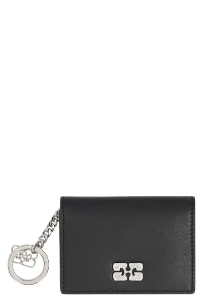 Ganni Bou Faux Leather Card Holder