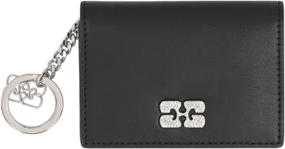 Ganni Bou Faux Leather Card Holder
