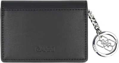 Ganni Bou Faux Leather Card Holder