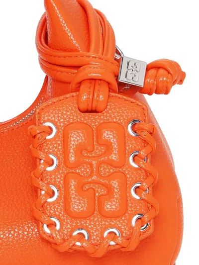 Ganni Mini Textured Leather Tote Bag