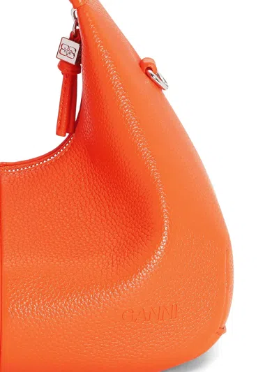 Ganni Mini Textured Leather Tote Bag