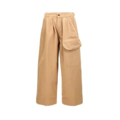 Jw Anderson Relaxed Cargo Trousers Beige In Neutral