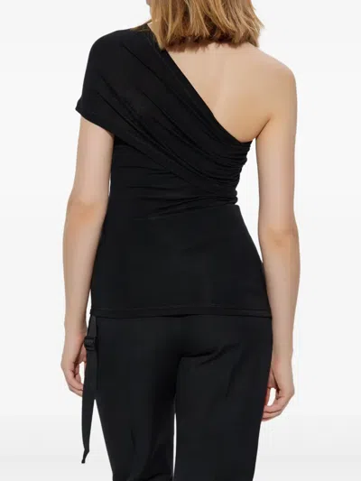 Helmut Lang Asymmetric Protect Top In Black