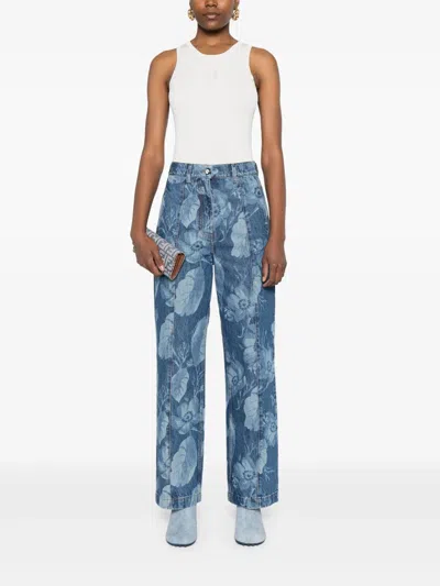 Fendi Top In Misto Seta Avorio Donna In Neutral