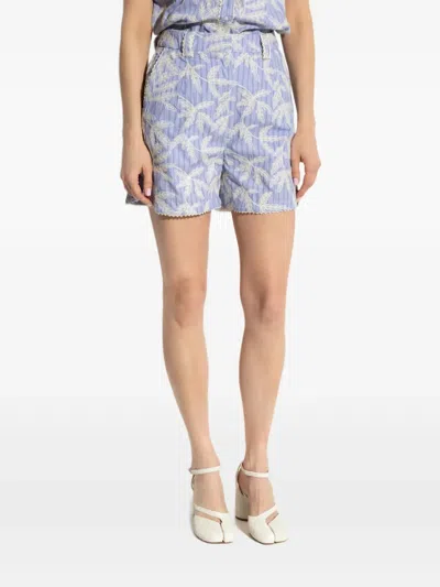 FLORAL EMBROIDERED SHORTS