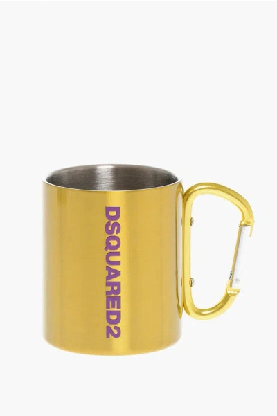 Dsquared2 Solid Color Steel Mug With D-ring Handle Grösse Unica