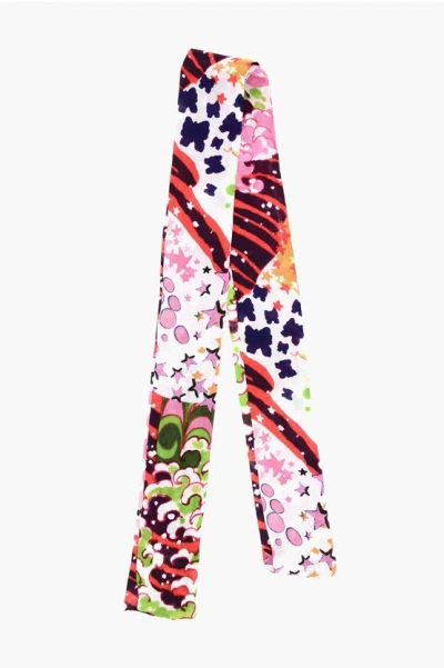 Dsquared2 Patterned Silk Slim Foulard